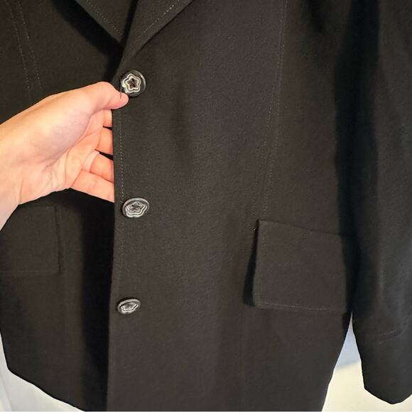 Vintage Zelda Black Button Front Blazer Jacket Medium - Picture 6 of 10